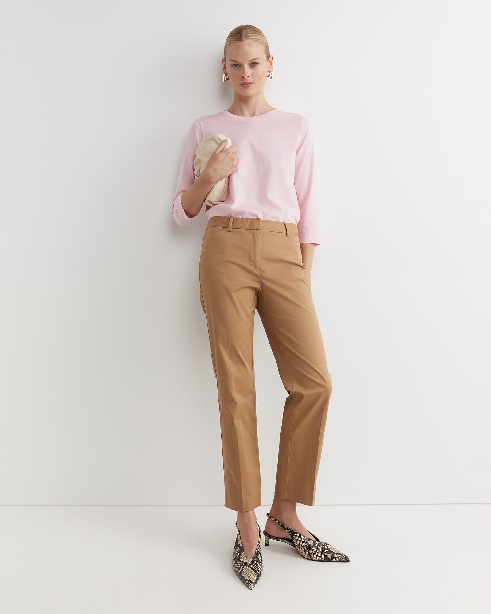 Mercerised Cotton 3/4 Sleeve Tee