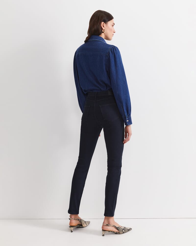 Jackie High Waist Skinny Jean in DARK WASH