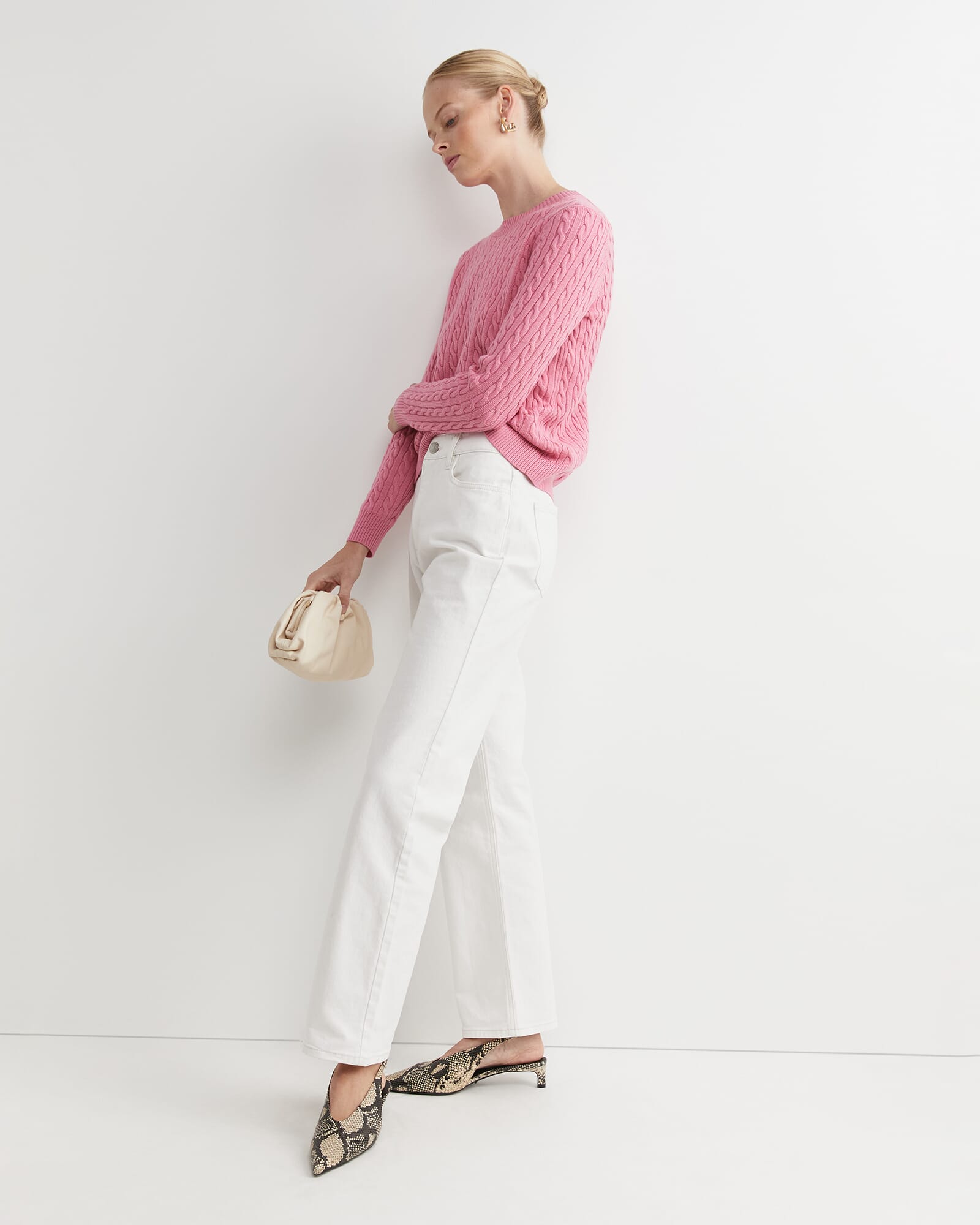 Merino Wool Baby Cable Sweater