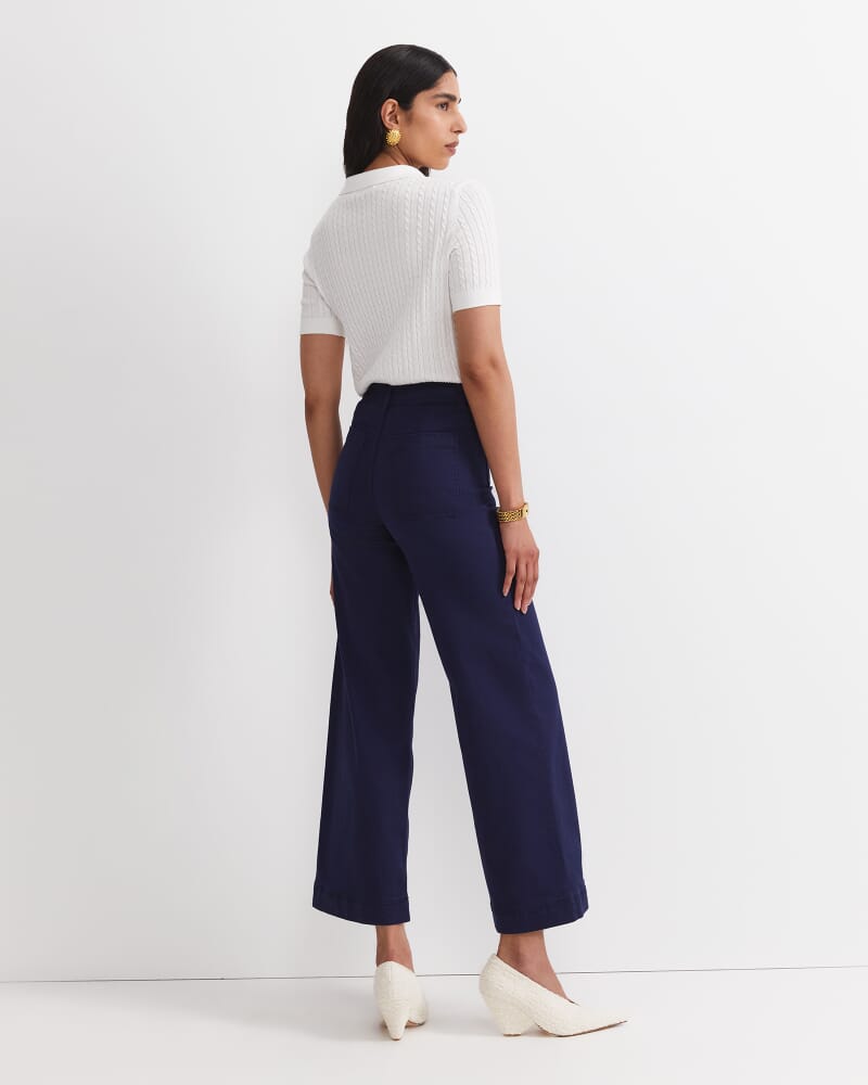 Nili Wide Leg Jean in NAVY
