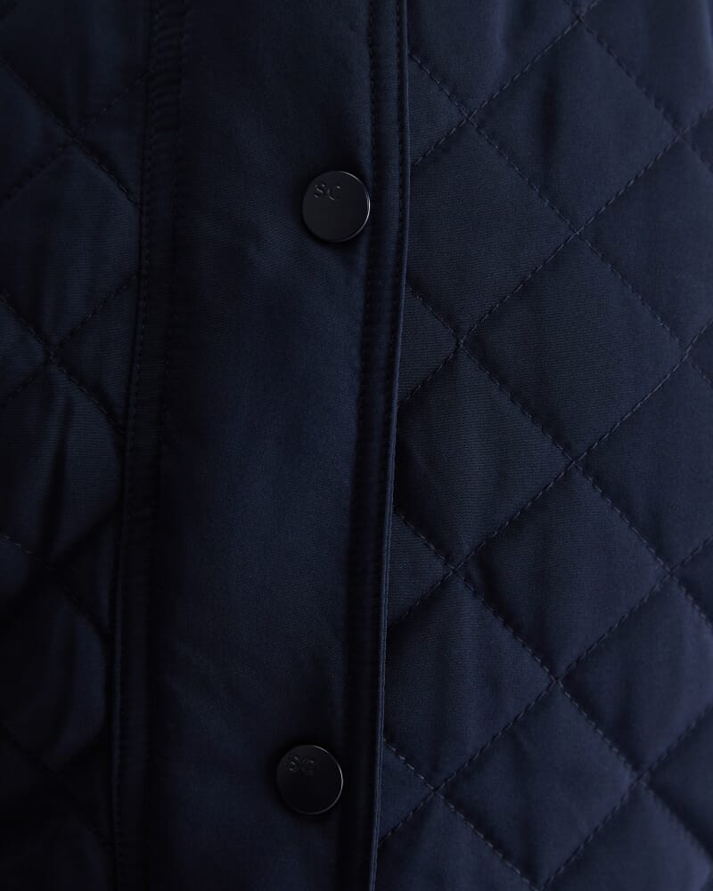 Vera Quilted Vest in NAVY