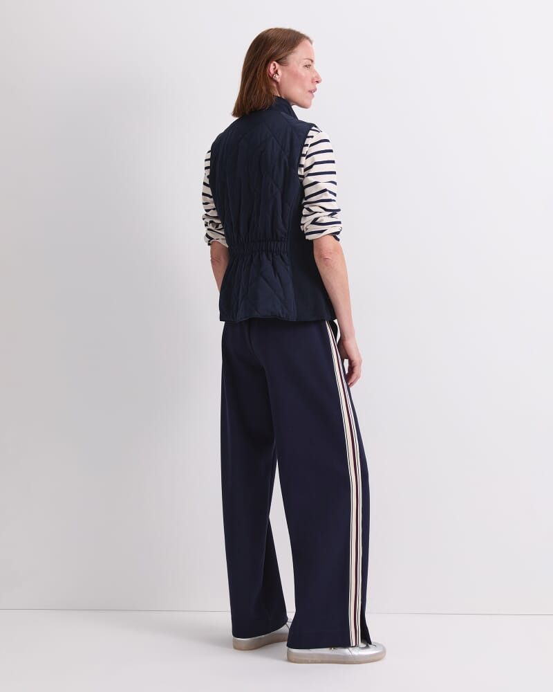 Vera Quilted Vest in NAVY