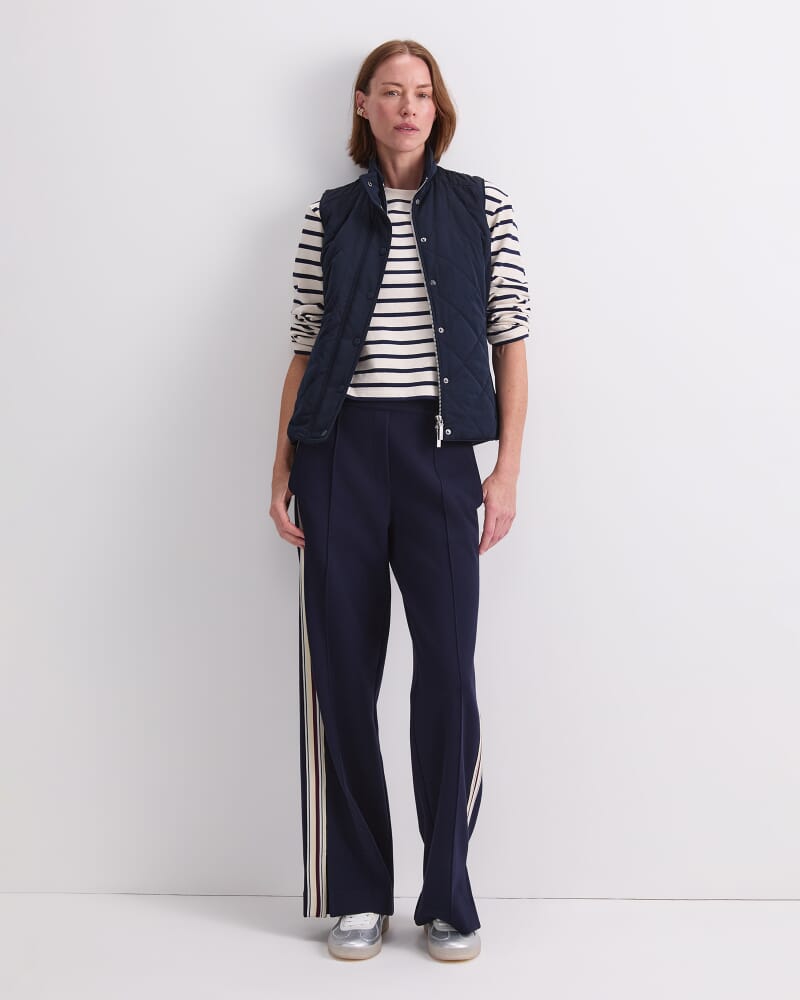 Vera Quilted Vest in NAVY