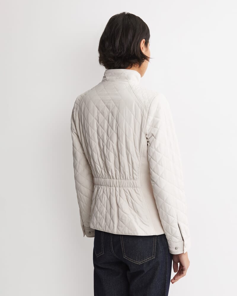 Vera Quilted Jacket in CHALK
