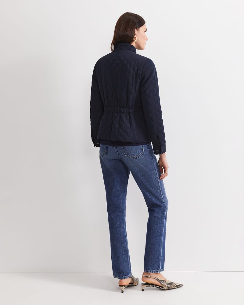 Vera Quilted Jacket in NAVY