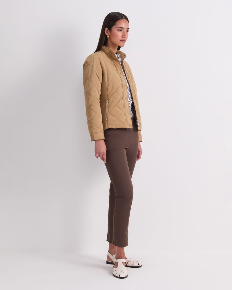 Vera Quilted Jacket in CAMEL