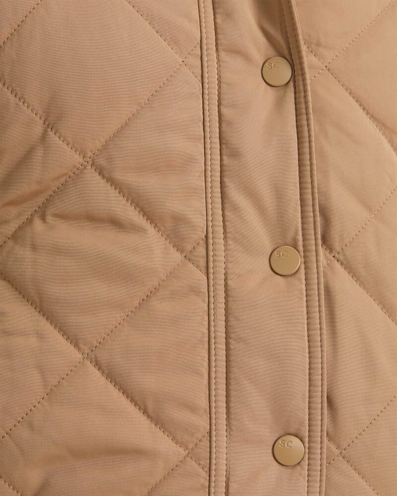Vera Quilted Jacket in CAMEL