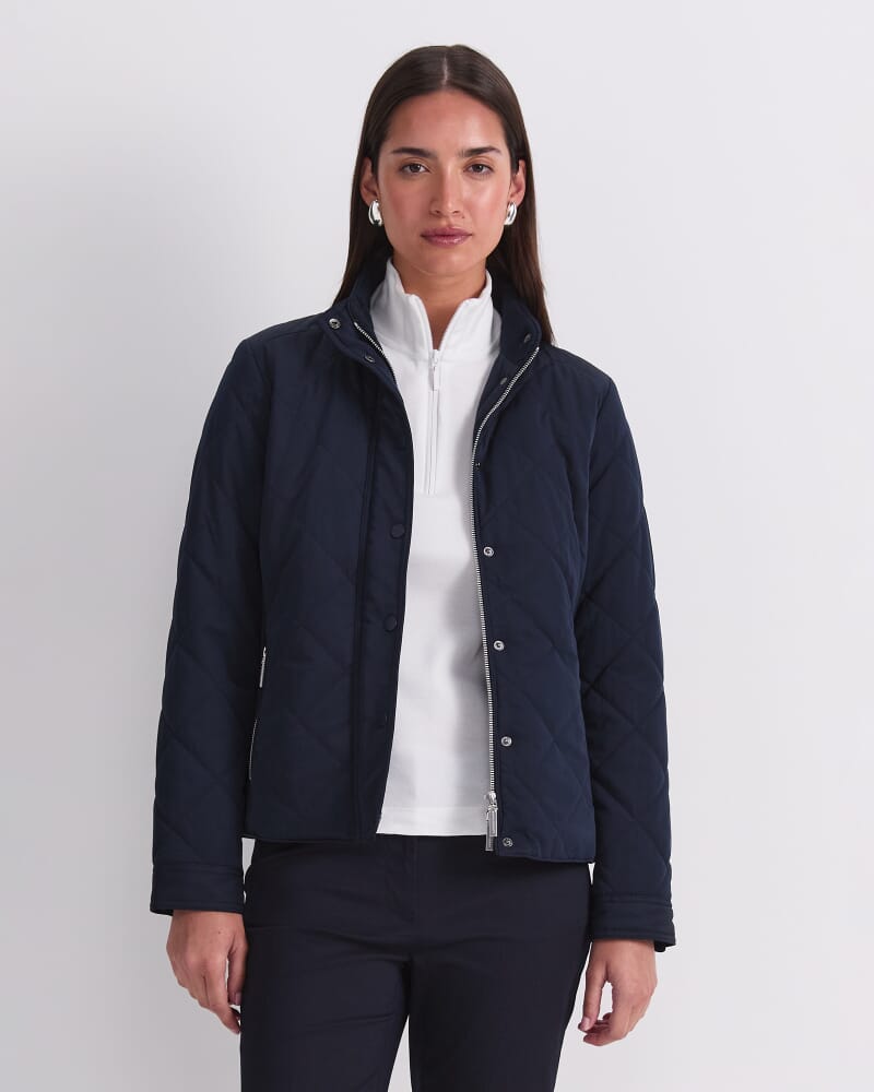 Vera Quilted Jacket in NAVY