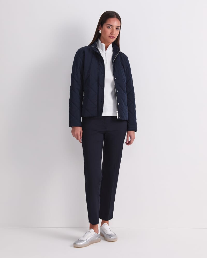 Vera Quilted Jacket in NAVY
