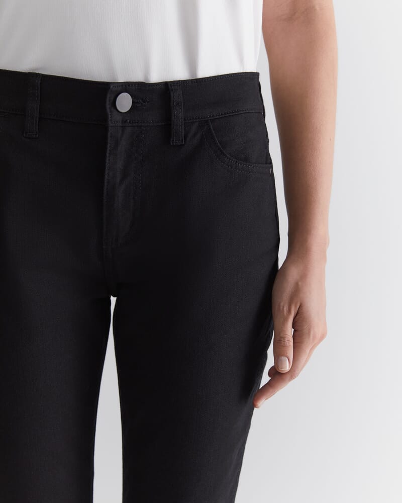 Simone Straight Jean in BLACK