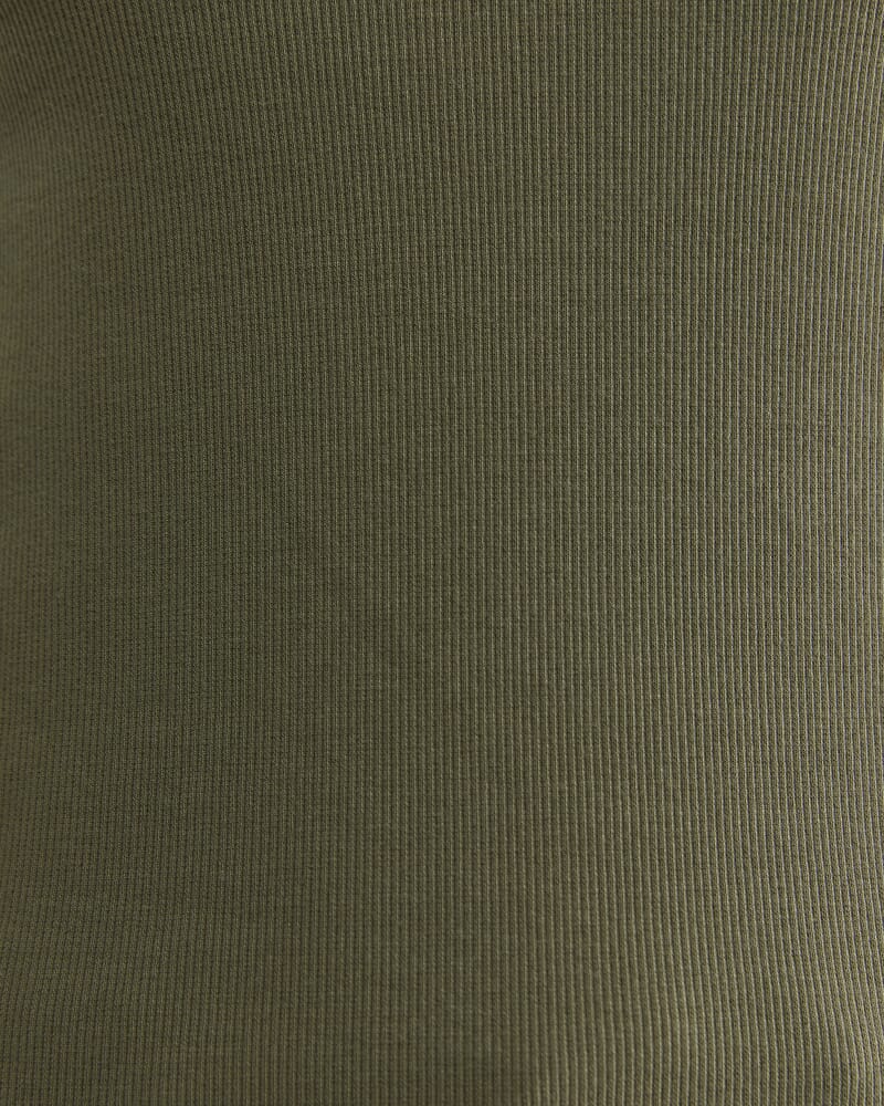 Julia Rib Tank in KHAKI