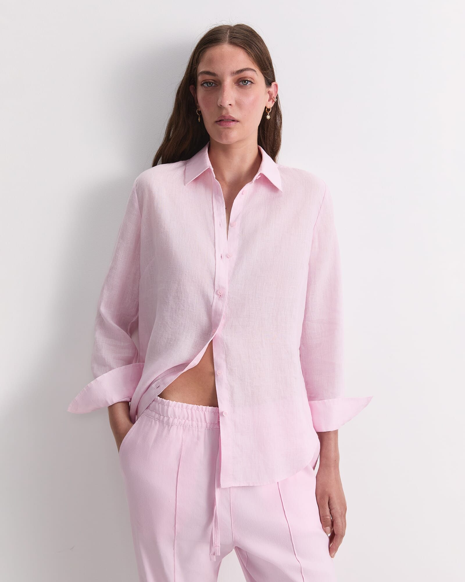 Dahlia Long Sleeve Linen Shirt