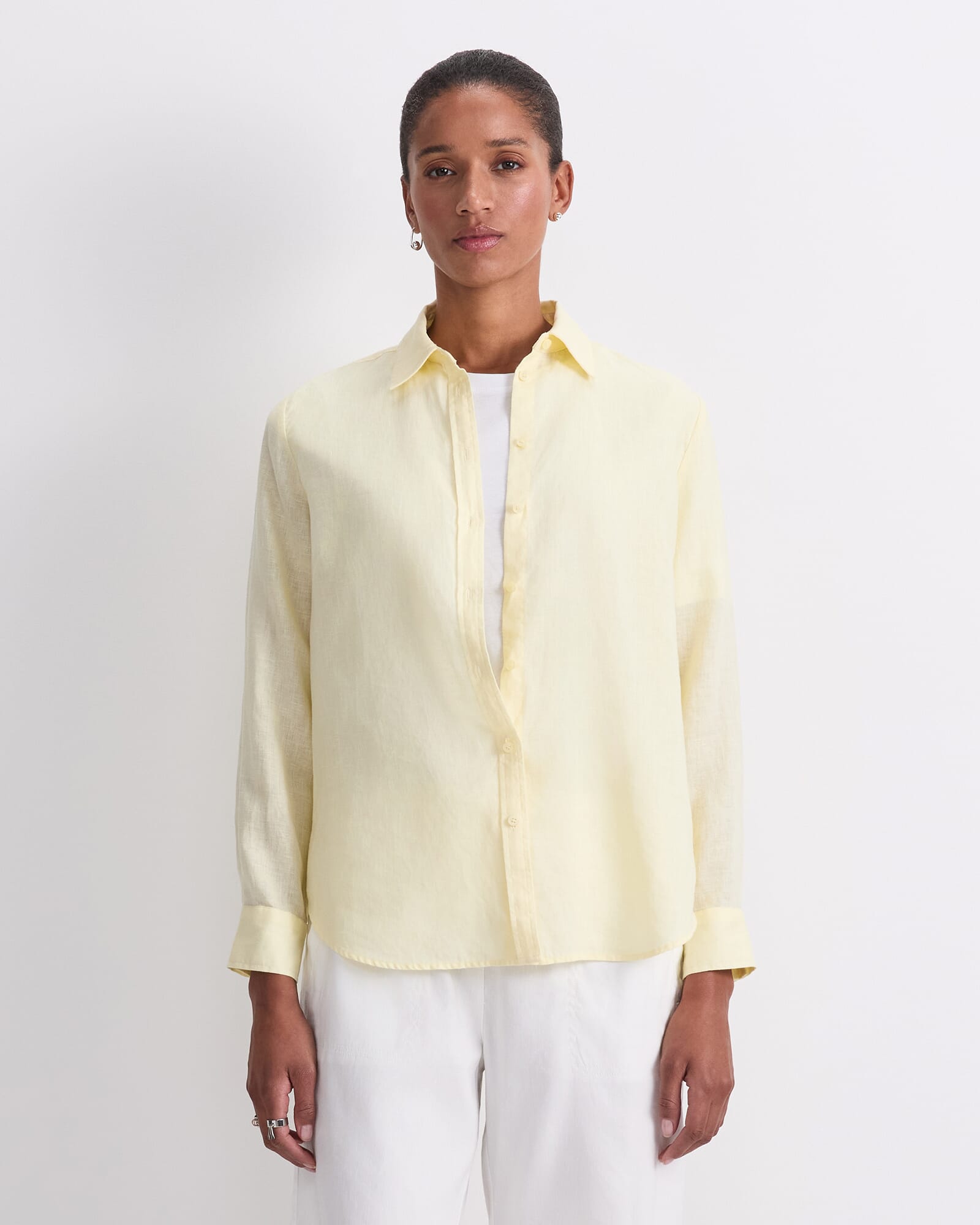 Dahlia Long Sleeve Linen Shirt