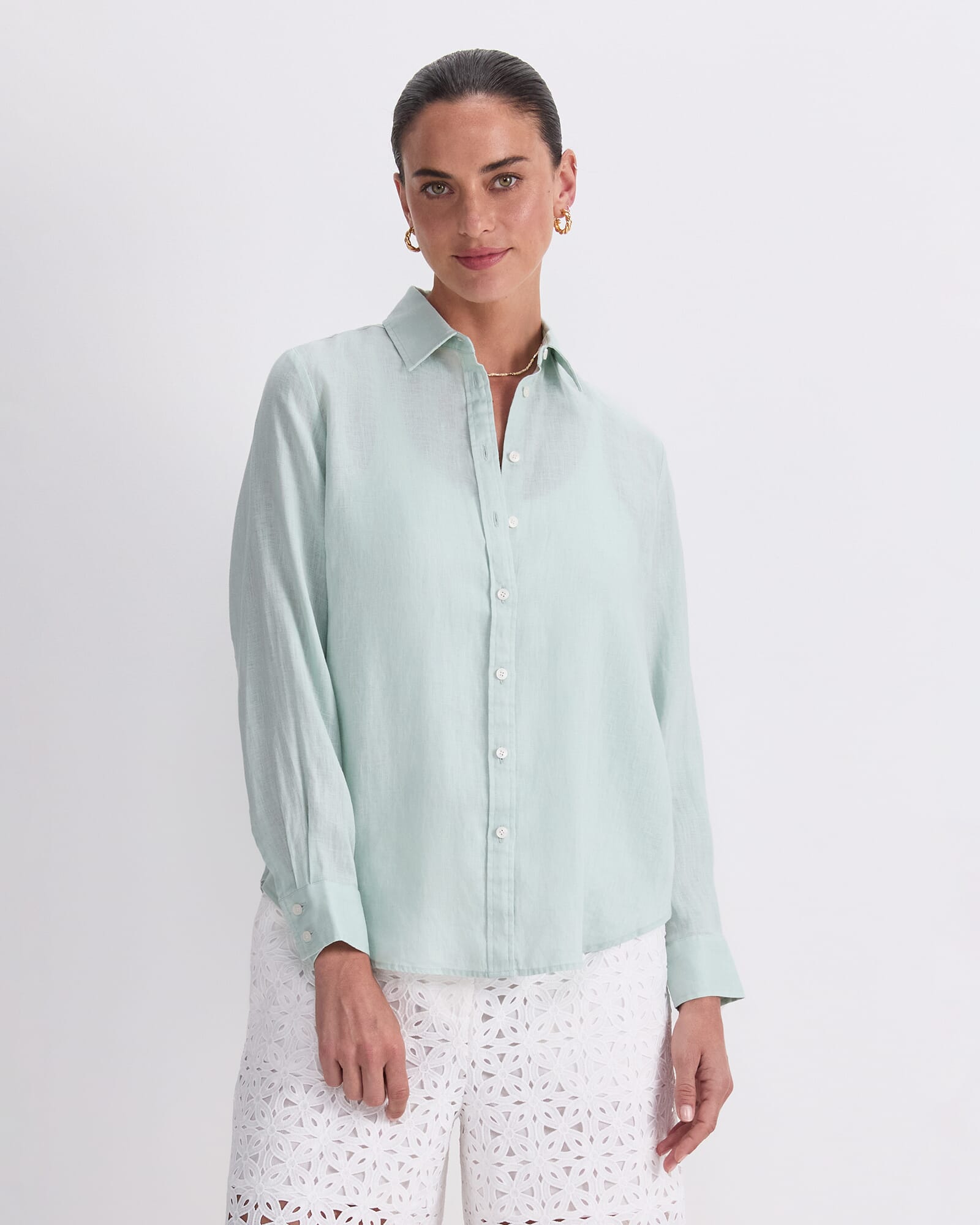 Dahlia Long Sleeve Linen Shirt