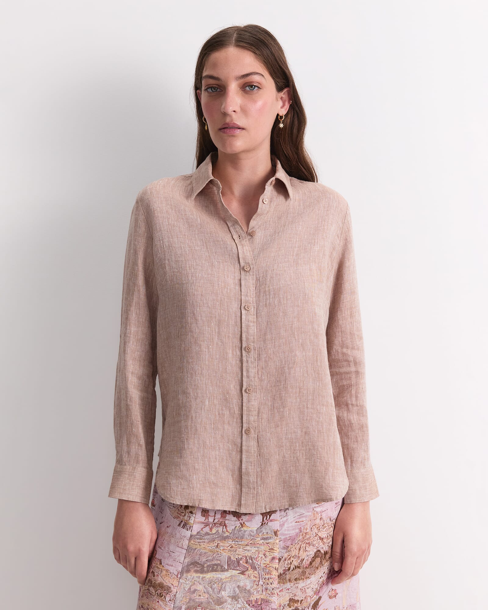 Dahlia Long Sleeve Linen Shirt