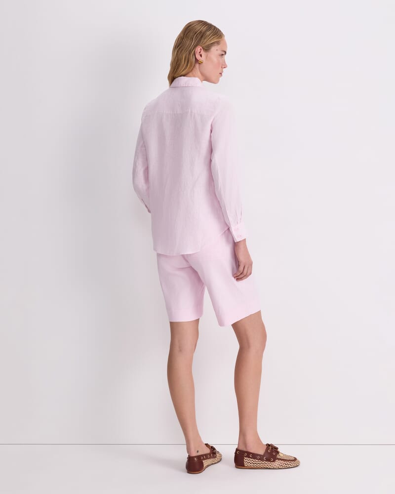 Dahlia Linen Shirt in PINK