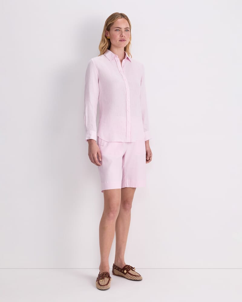 Dahlia Linen Shirt in PINK