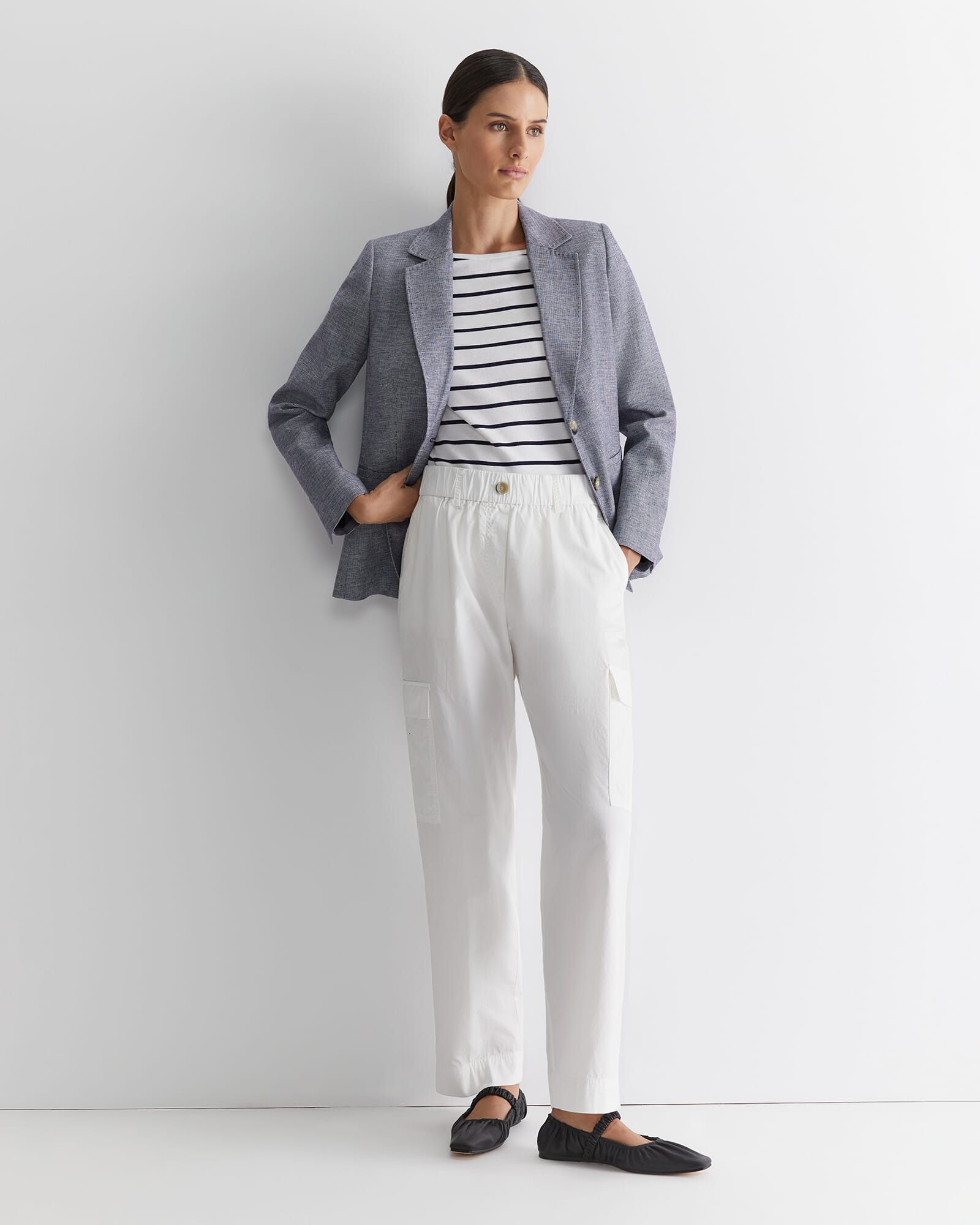 Heidi Boat Neck Half Sleeve Tee