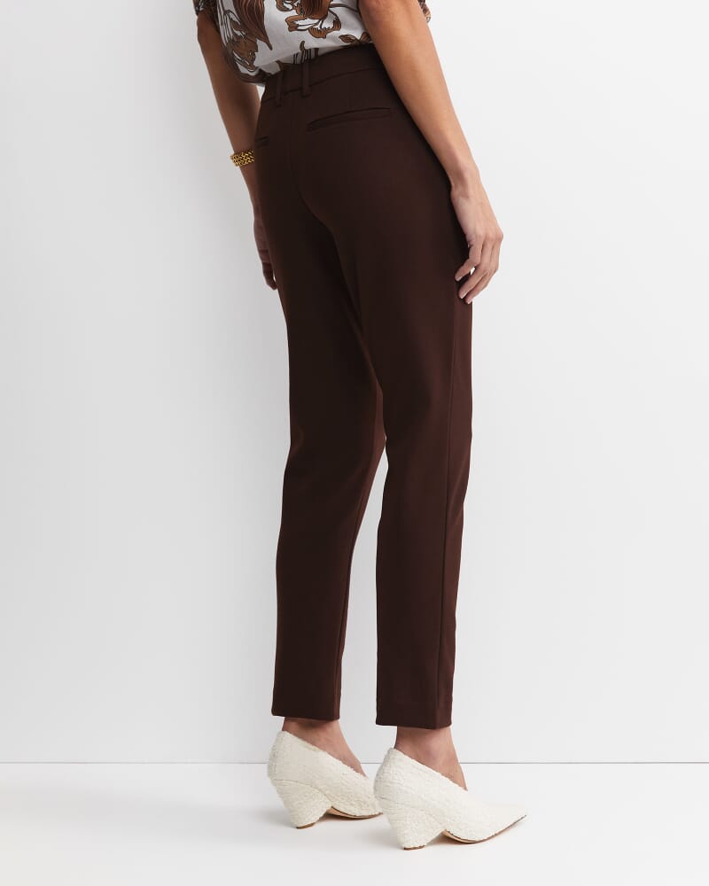Evie Ponte Pant in CHOCOLATE