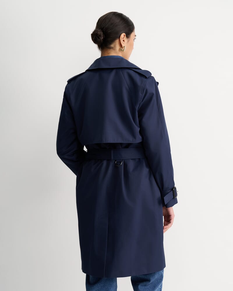 Audrey Short Trench in NAVY
