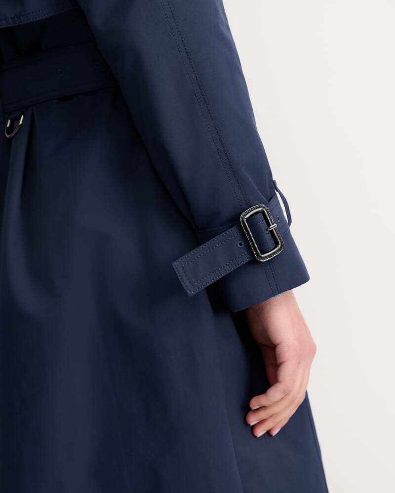Audrey Short Trench in NAVY