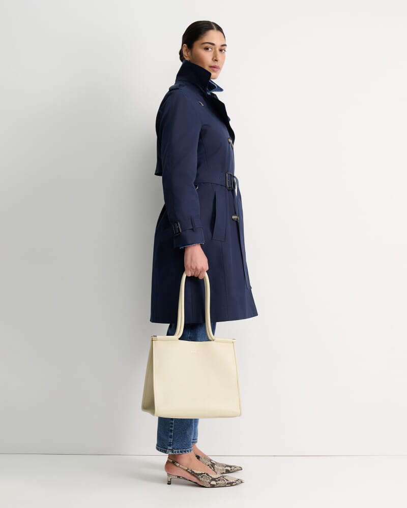 Audrey Short Trench in NAVY