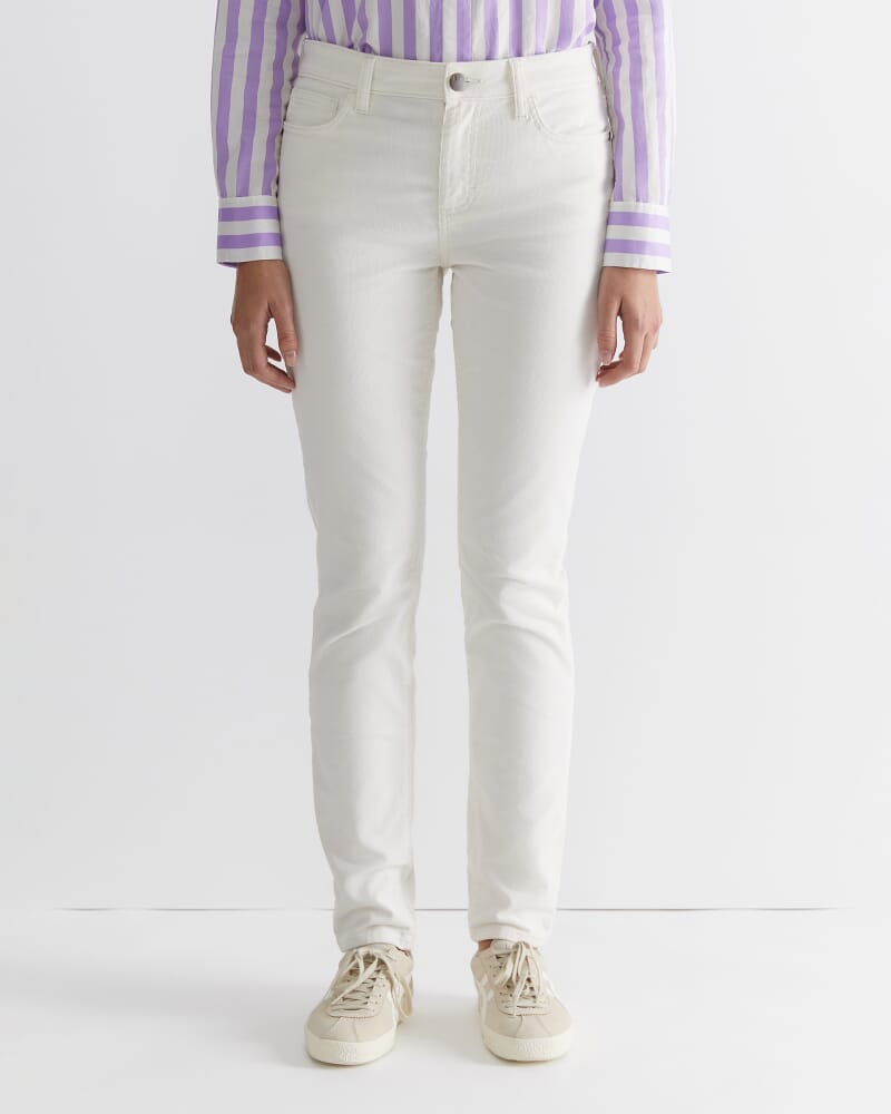 Cleo Cord Jean in WINTER WHITE