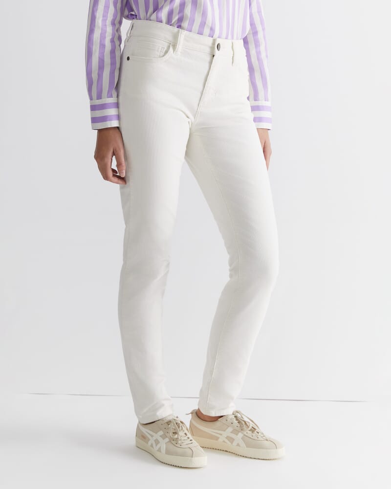 Cleo Cord Jean in WINTER WHITE