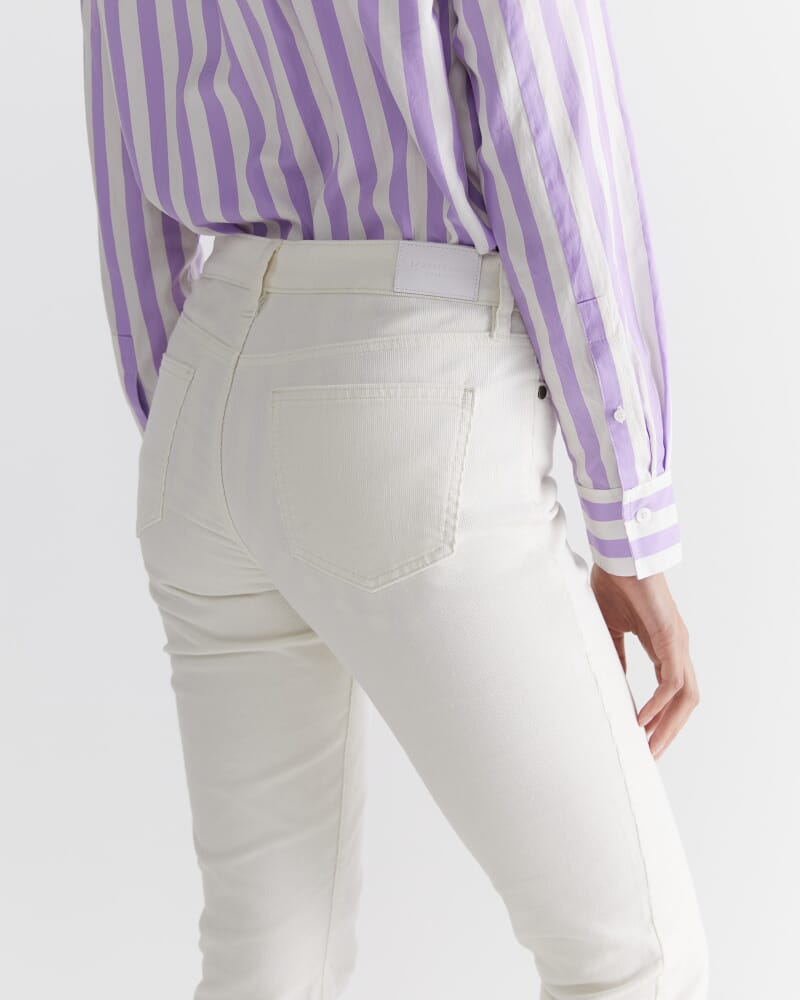 Cleo Cord Jean in WINTER WHITE