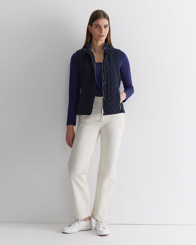 Lola Long Sleeve Tee in NAVY