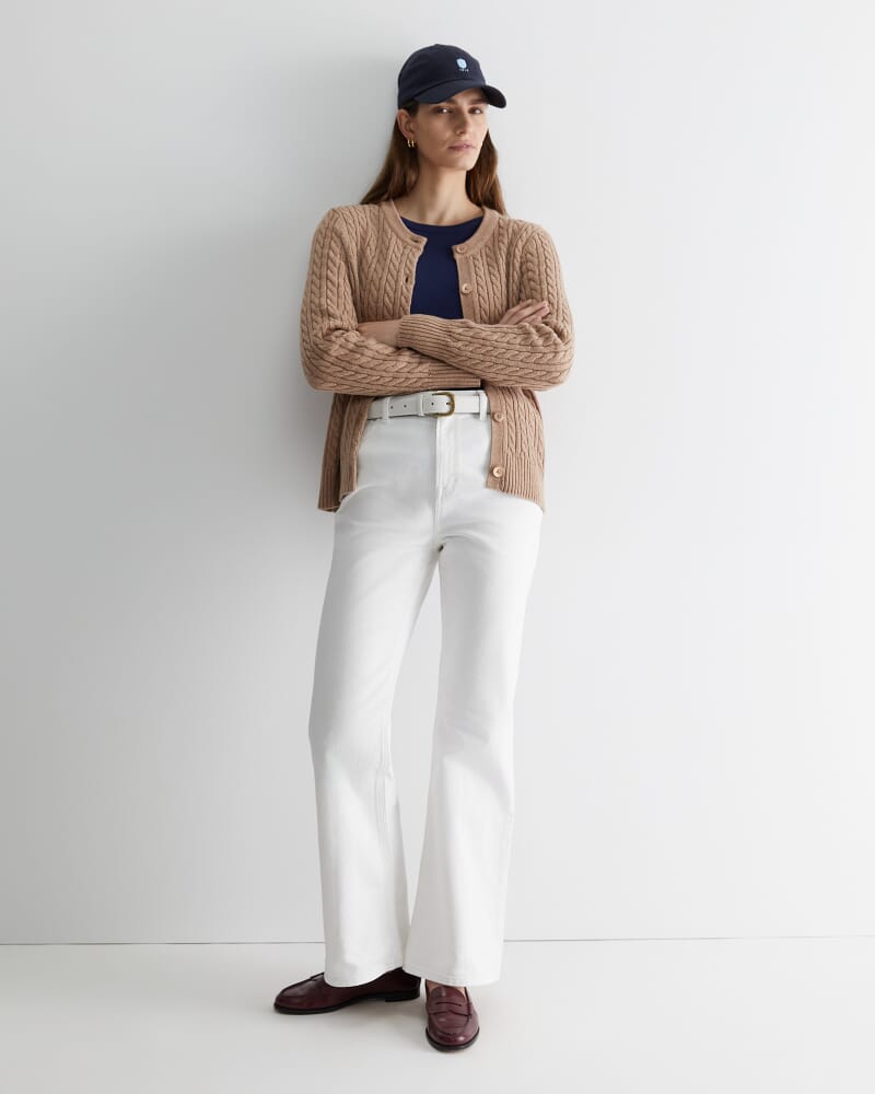 Holly Bootleg Jean in WHITE