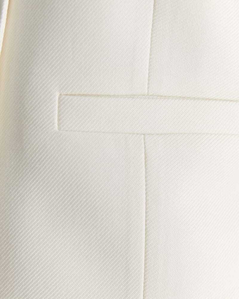 Frankie Twill Vest in WINTER WHITE