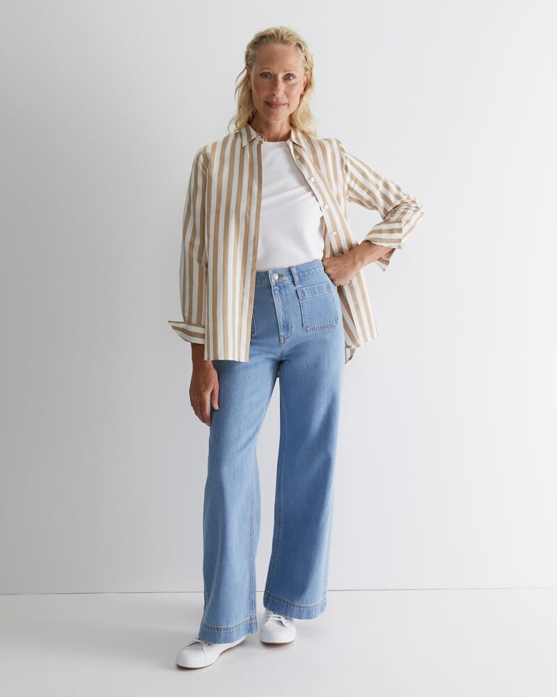 Nili Wide Leg Jean in LIGHT WASH