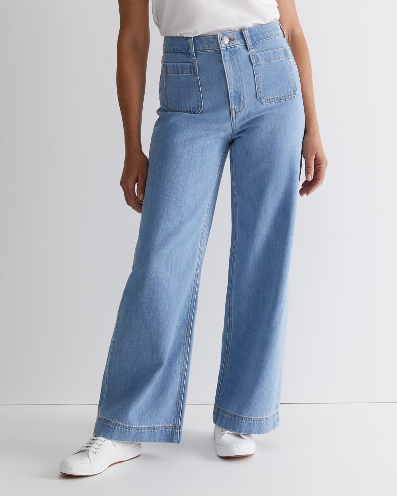 Nili Wide Leg Jean in LIGHT WASH