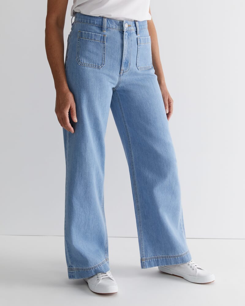 Nili Wide Leg Jean in LIGHT WASH