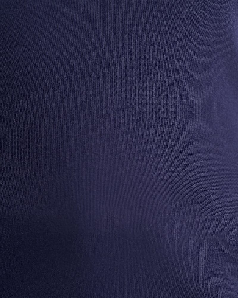 SC Zip Funnel Neck Top in NAVY