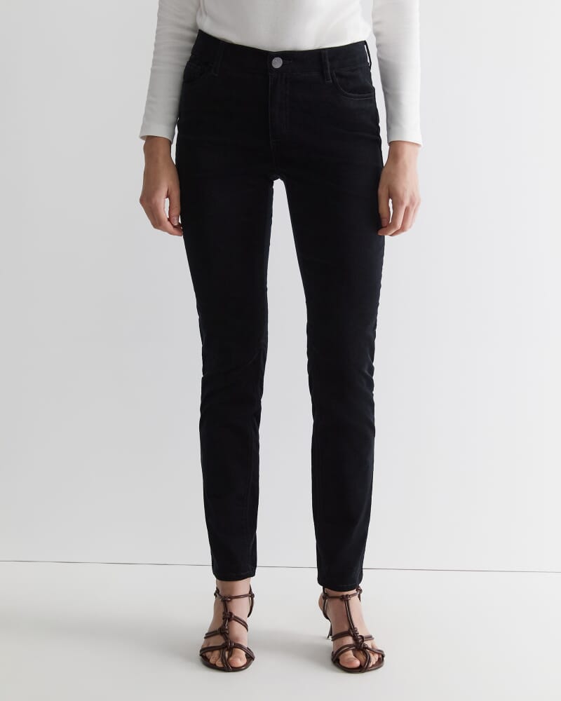 Cleo Velvet Pant in BLACK