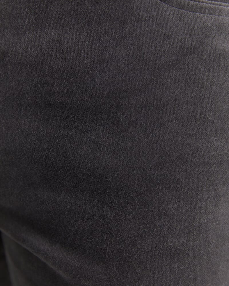 Cleo Velvet Pant in CHARCOAL