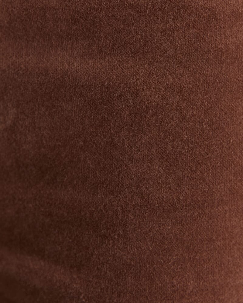 Cleo Velvet Pant in COGNAC