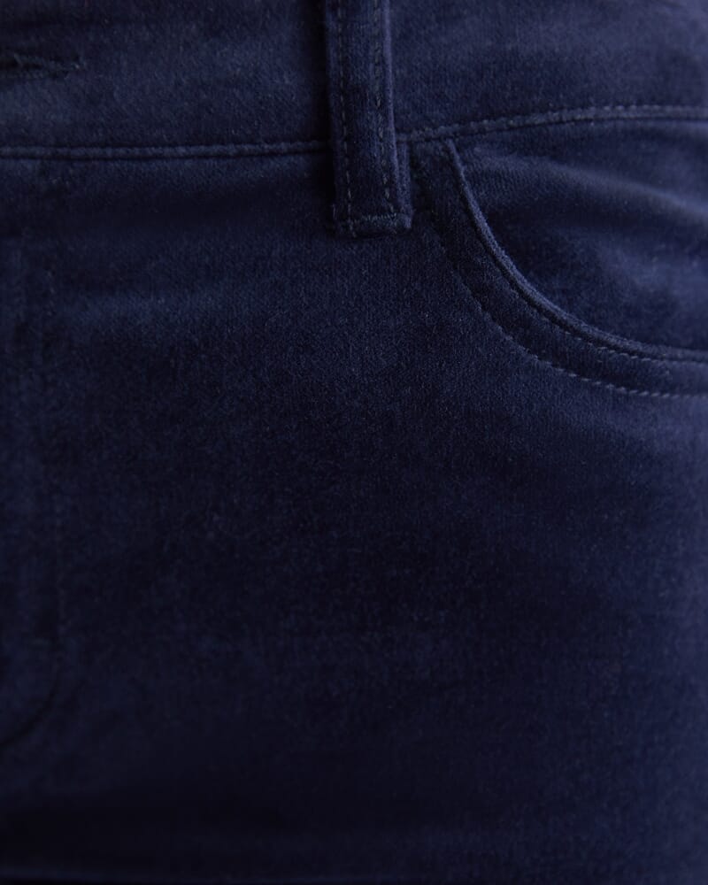 Cleo Velvet Pant in NAVY