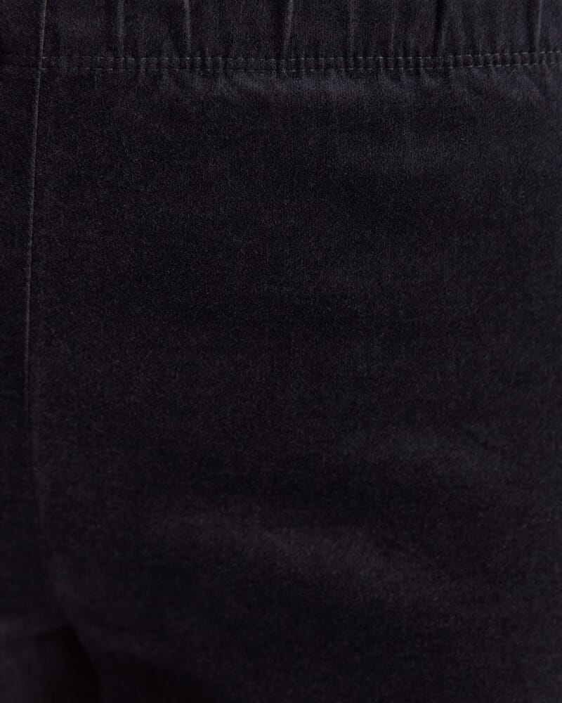 Felicity Velvet Pull On Pant in BLACK