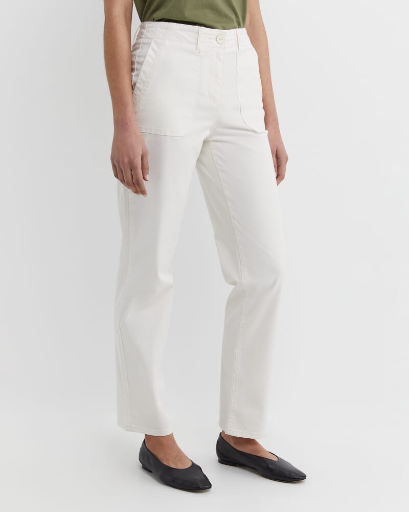 Laura Pocket Pant in MILK