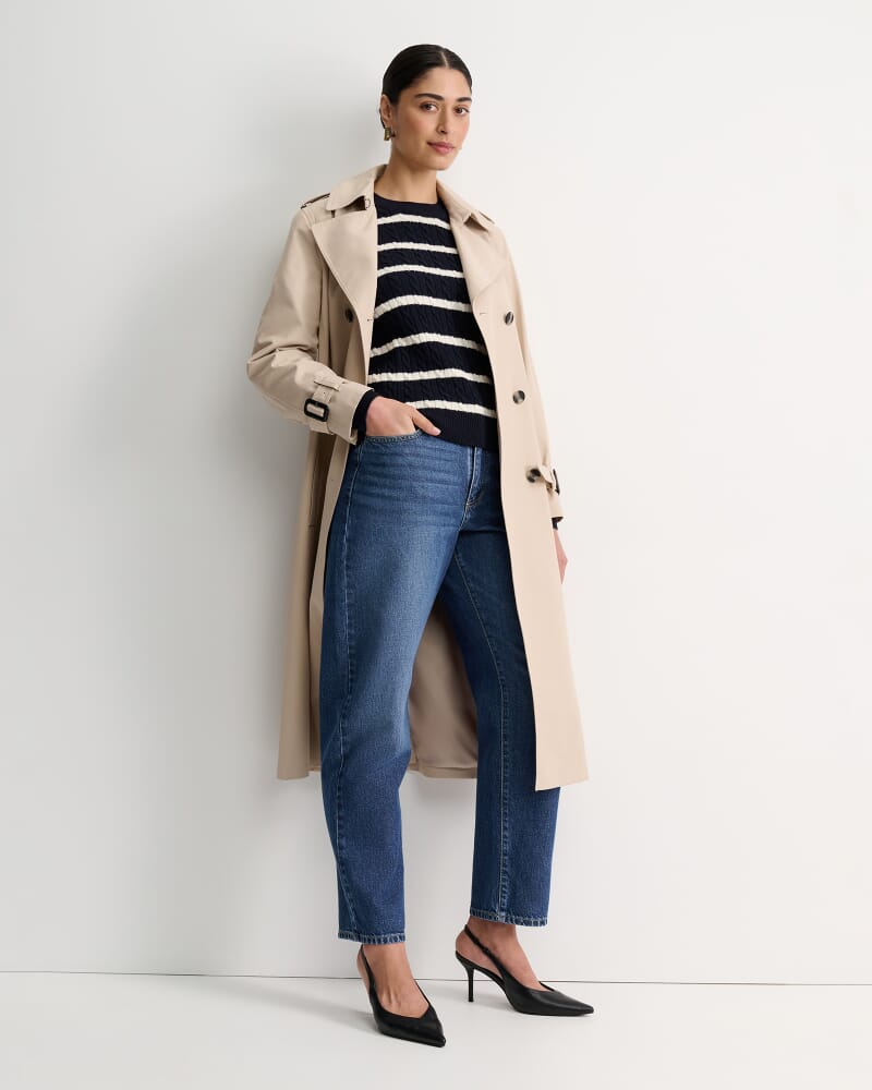 Audrey Icon Trench in STONE
