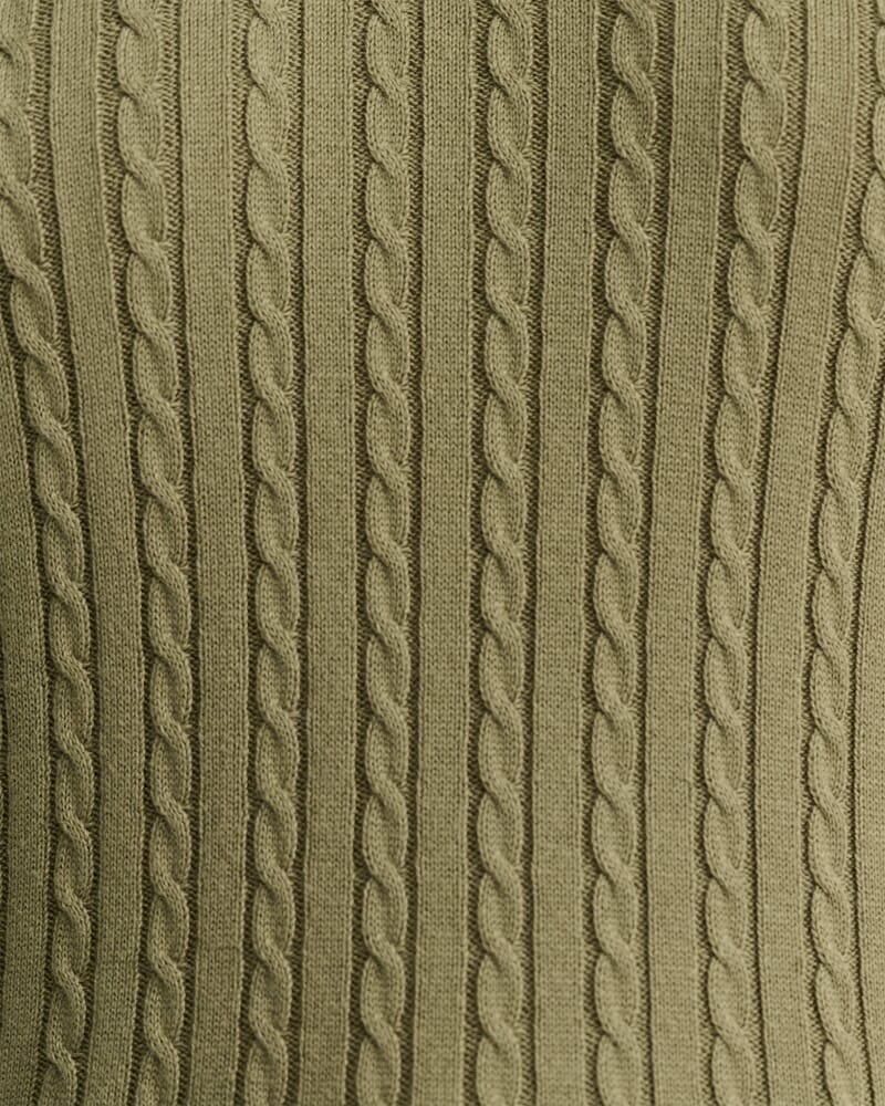 Elka Cable Polo in KHAKI