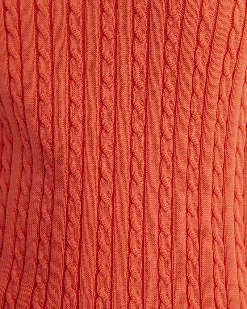 Elka Cable Polo in ORANGE