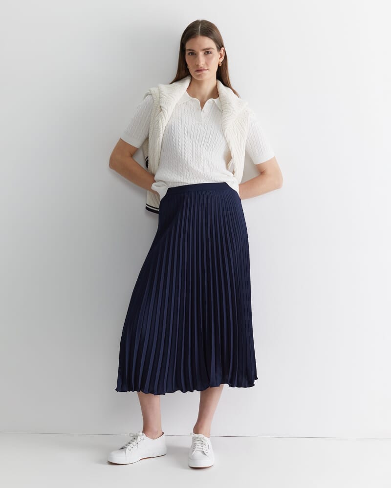 Elka Cable Polo in WHITE