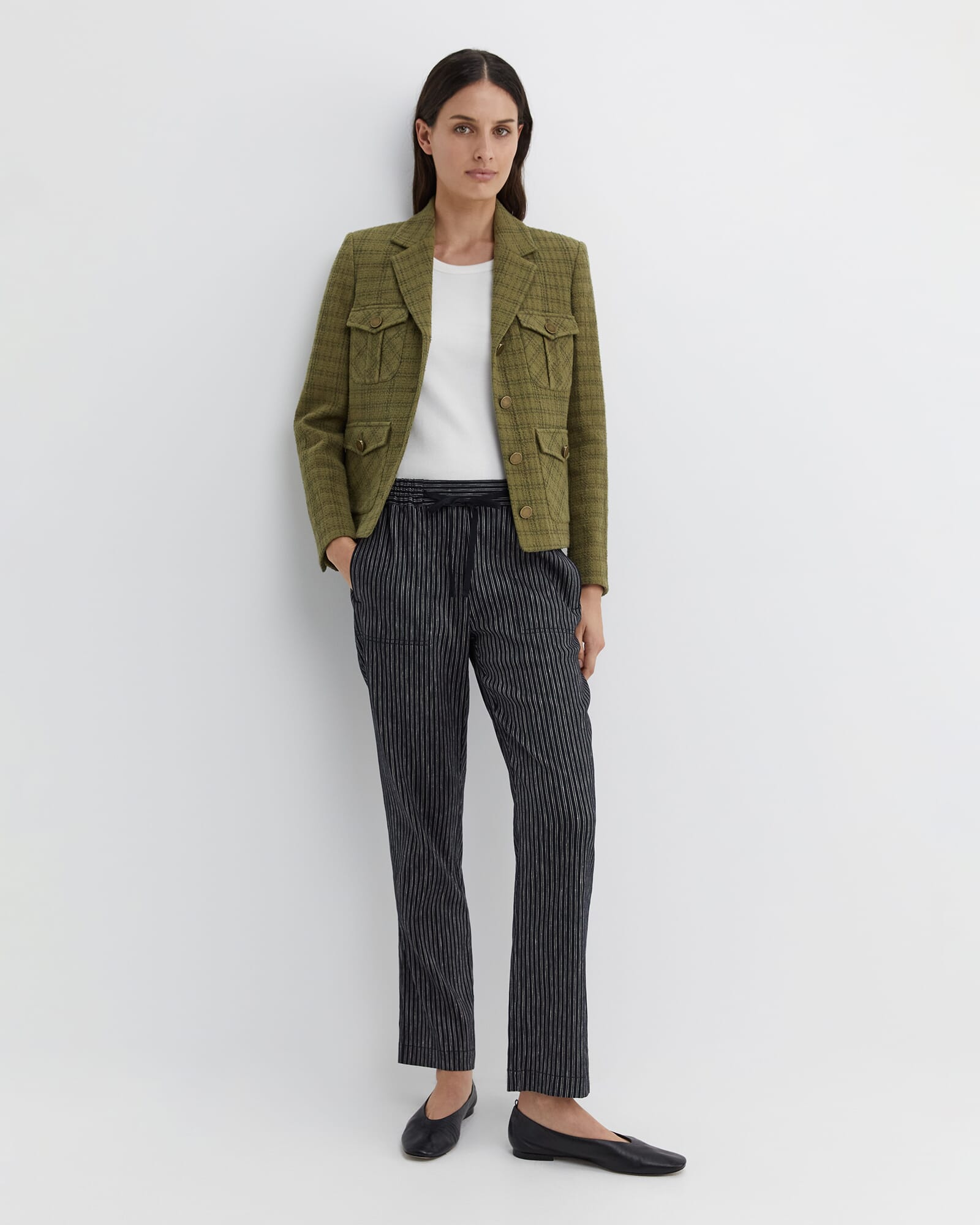 Rosa Stripe Linen Pant