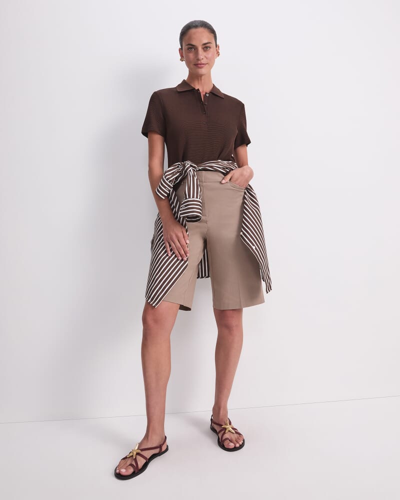 Evie Bermuda Short in CAPPUCCINO