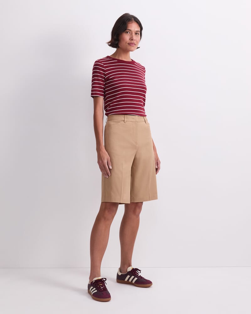 Evie Bermuda Short in PEBBLE