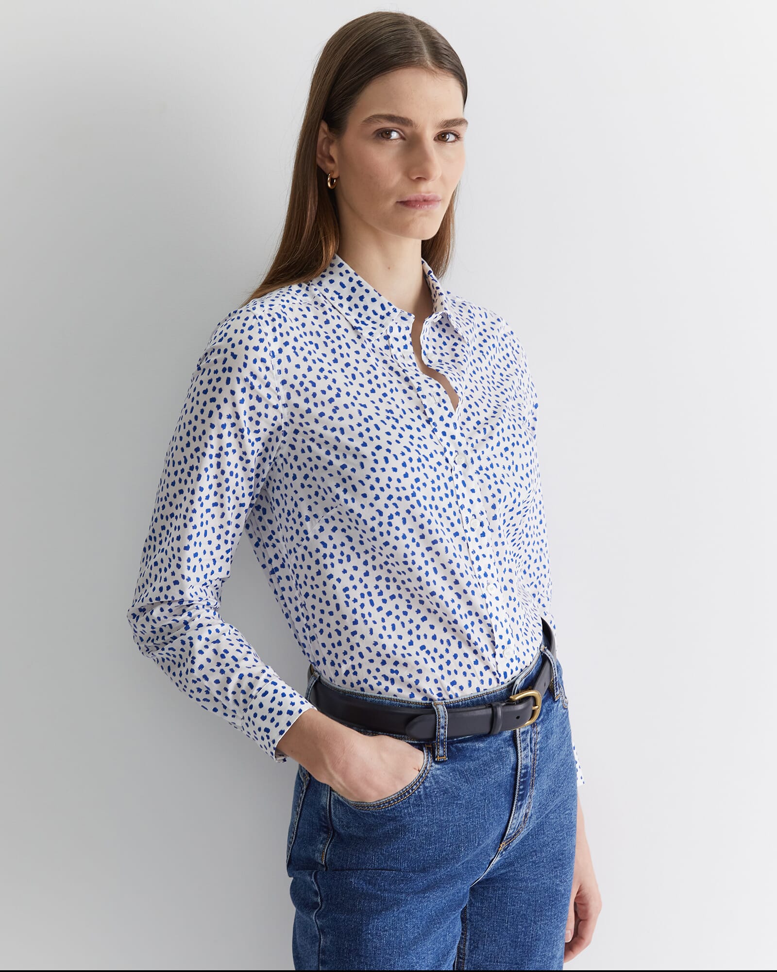 Geo Lily Voile Shirt